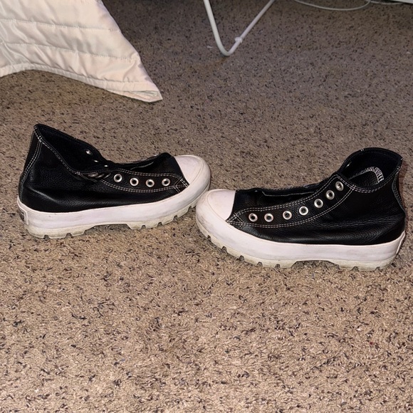 Converse Black and White All Star Sneakers - Picture 3 of 5